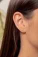 Brinco Earcuff Diamantes navete